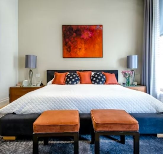 bath bedroom furnished